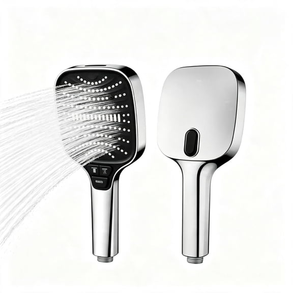 Kismyla High Pressure Shower Head with Handheld Spray, 8-Mode Powerful Handheld Shower Head with High-Pressure Jet Setting for Bathroom Cleaning, Silicone Nozzles