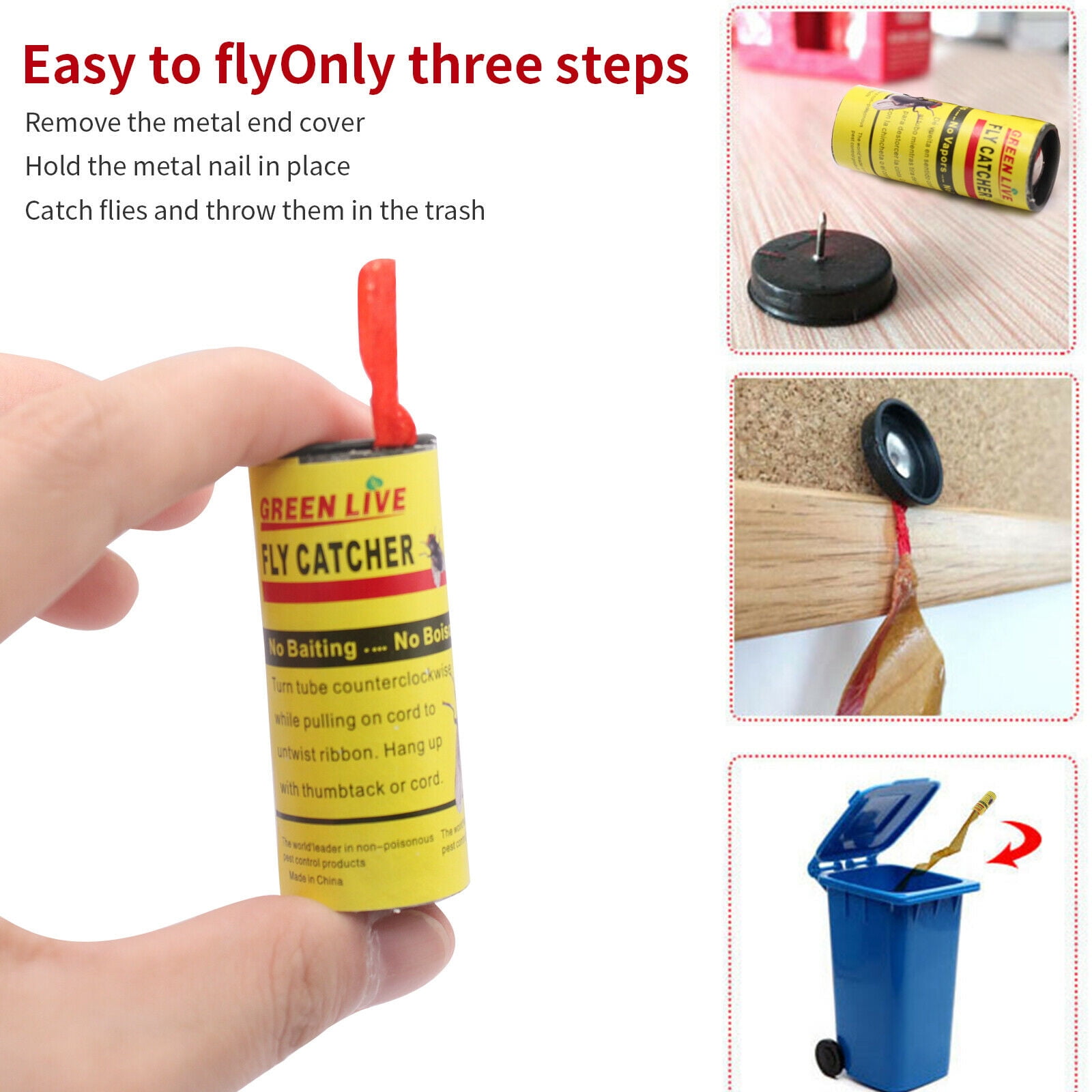 Fly Catcher Factory Attrape Mouches Effective Gnat Killer and Fly Trap  Catcher Sticky Glue Trap Fly Strips Tape Flying Rolls Ribbon - China Glue  Fly Catcher and Fly Ribbons price