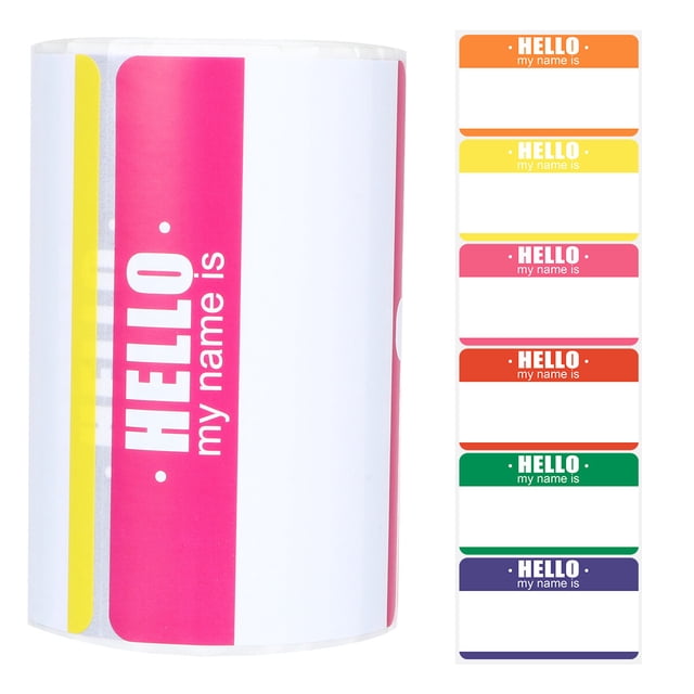 1 rollo/300 Uds etiqueta adhesiva de nombre práctica etiqueta de precio práctica pegatina de marca de clasificación pegar pegatina de papel de nota