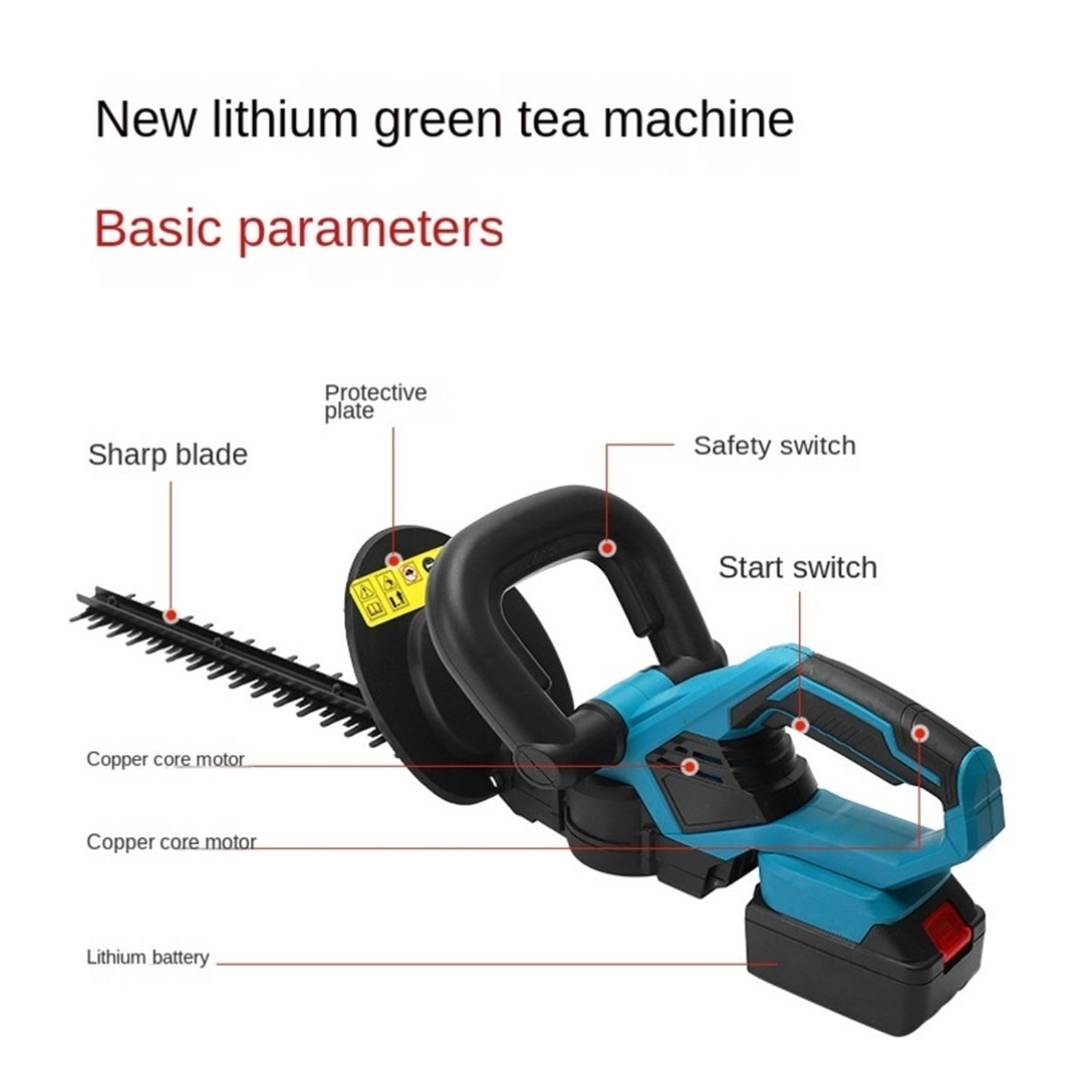 24V Cordless Grass Hedge Trimmer Electric Pruning Household Lawn Mower Grass Shear Lithium-ion Rechargeable Garden Tool Machine ,2 IN 1 Trimmer & Edger