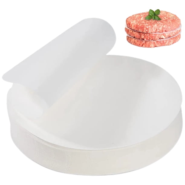 Papel de hamburguesas de 200 piezas papeles antiadherentes de hamburguesa para hamburguesas para hamburguesas