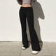 thumbnail image 1 of MKLEKYY Leggings de mujer de vestir, pantalones de yoga de punto de color sólido casuales de moda para mujer, pantalones de chándal ajustados de tiro bajo cómodos, 1 of 4