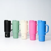 TAL 40oz Stainless Steel Hudson Tumbler with Straw, Cream
