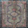 thumbnail image 1 of Ahgly Company Indoor Square Traditional Purple Medallion Area Rugs, 3' Square, 1 of 6