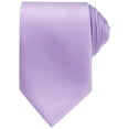 thumbnail image 1 of CORBATAS TEXTURIZADAS PARA HOMBRES DÍA DEL PADRE SÓLIDAS CLÁSICAS PARA BODAS FORMAL TAMAÑO ÚNICO VIOLETA PASTEL, 1 of 4