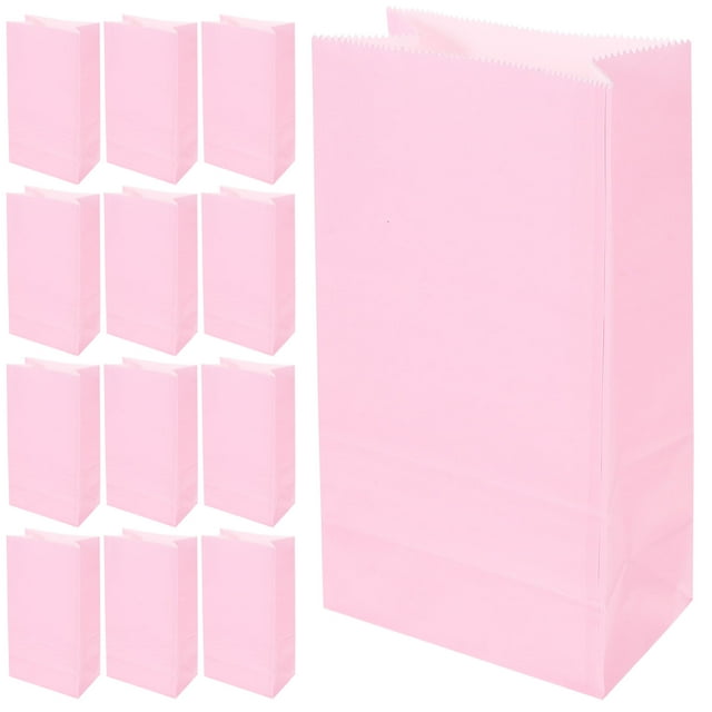 20 piezas bolsas de regalos de color sólido pequeñas bolsas de embalaje de regalo bolsas de papel Kraft resistentes al desgaste para dulces