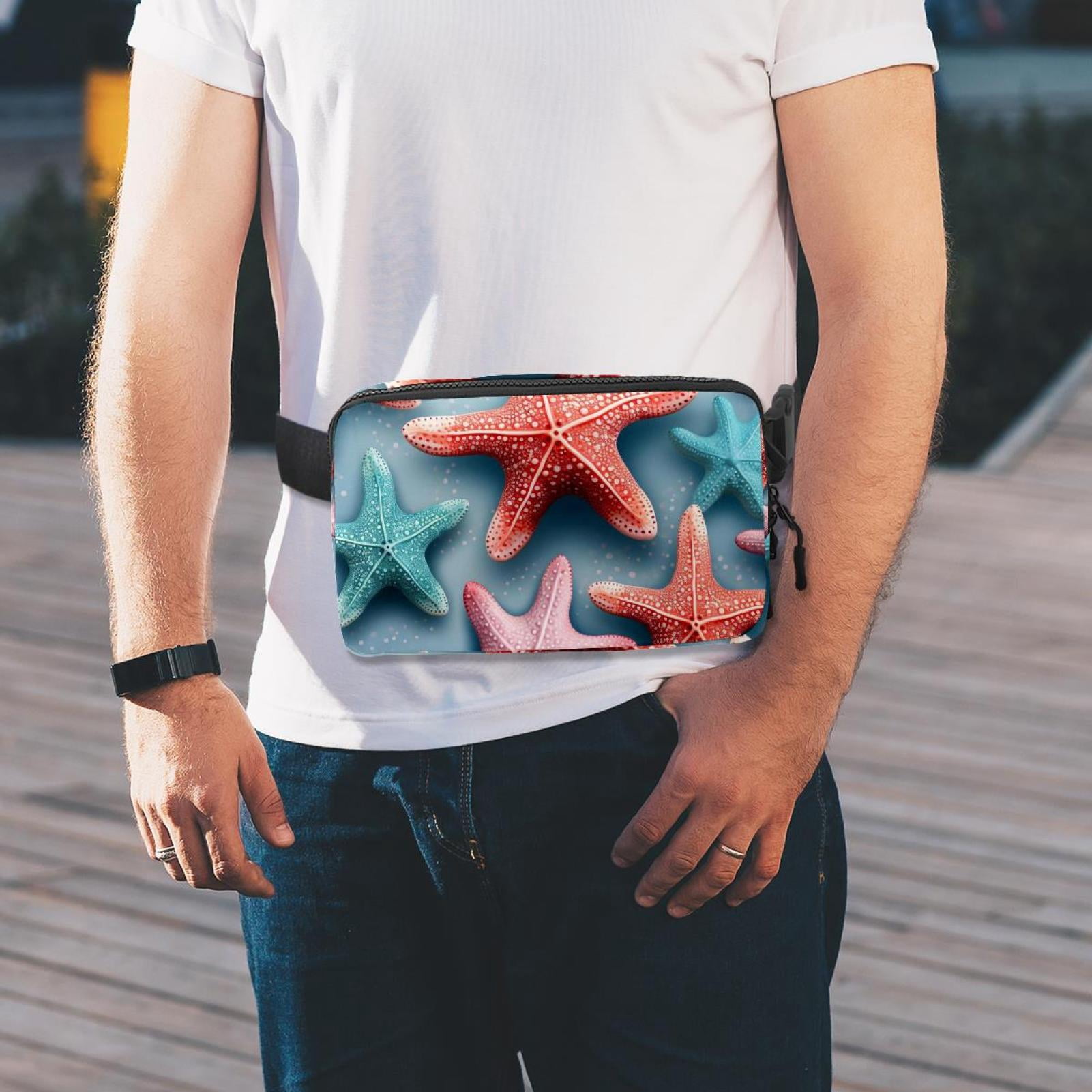 Starfish Adjustable Lightweight Running Belt with Extension Strap and Belt Bag/Fanny Pack – Unisex