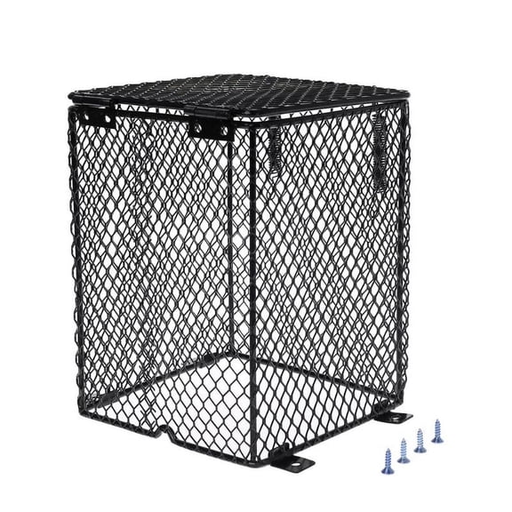ZPAQI Reptiles Heat Bulb Guard Ceramic Heating Lamp Mesh Cover for Amphibians Poultry