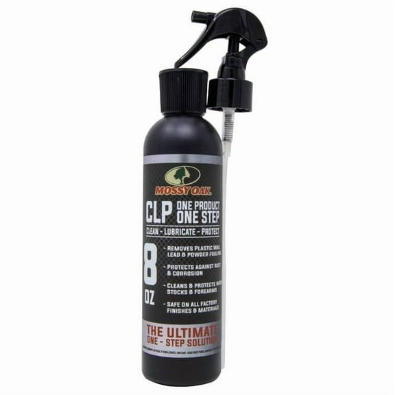 MOSSY OAK CLP Gun Cleaning Oil, All-in-One Cleaner, Lubricant, & Protectant, One-Step Gun Cleaner and Gun Oil Lubricant, 8oz. Bottle of CLP Gun Cleaner and Lubricant (8 oz. Bottle (Trigger Sprayer))