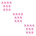 thumbnail image 1 of Cateissary Paquete de 10 lazos decoración artes embalaje festivo manualidades DIY ligero impreso plástico tirado a mano flor corazón/rosa claro Type1 NO1, 1 of 6