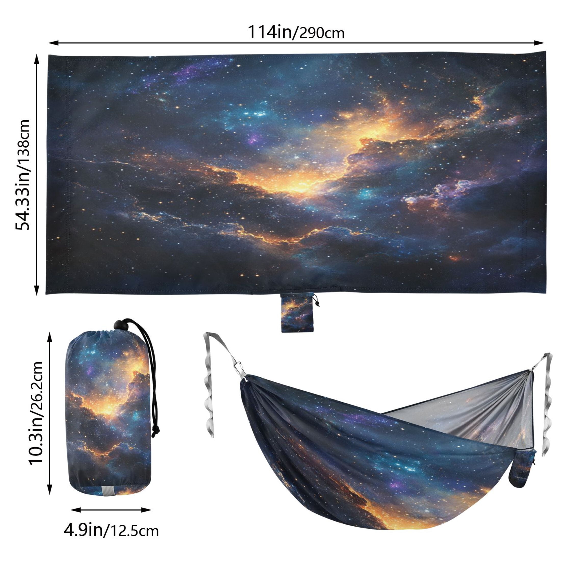 Hammock Camping Hammock Nylon Portable Hammock Travel Camping Hammock Beautiful Galaxy