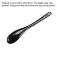 thumbnail image 5 of Uxcell Ceramic Spoons 4.9" Black Spoon Stirring Spoons for Home Kitchen Restaurant 8 Pack, 5 of 6