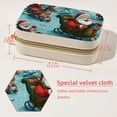 thumbnail image 5 of Christmas Sleigh Velvet Portable Storage Box with Removable Compartment – Gift-Ready, Earring Holder Jewelry Box and Jewelry Organizer, 5 of 7