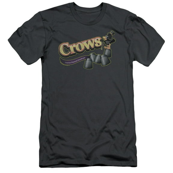 Tootise Roll Crows S/S Adult 30/1 T-Shirt Charcoal