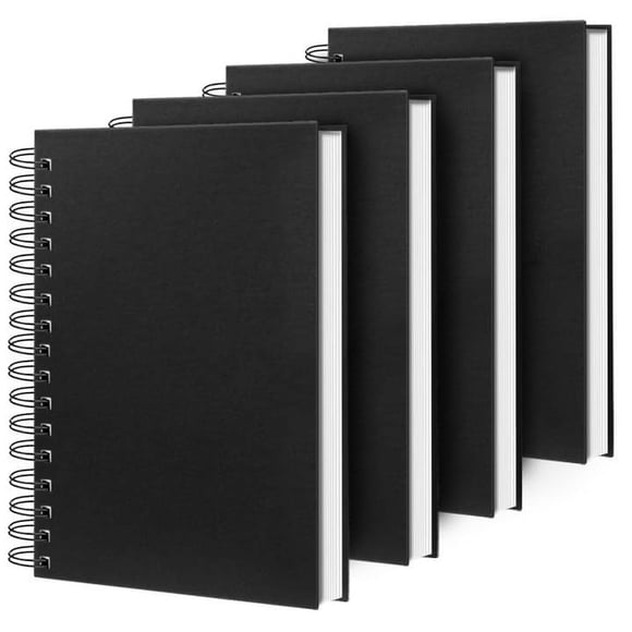 Cuaderno en espiral Ouzoustate, A4, 160 páginas, 100 g/m², 4 unidades