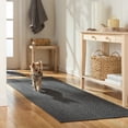 thumbnail image 3 of TOWN & COUNTRY BASICS Pax Herringbone Textured Solid Everwash® Washable Area Rug, Low Pile, Non-Slip Backing, Easy Clean Pet & Family Friendly Rug, Dark Grey, 2'11"x4'11", 3 of 15