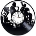 thumbnail image 2 of Jazz Vinyl Record Wall Clock Music Genre Birthday Gift Idea Music Genre Handmade Clock for Man and Woman Jazz Vinyl Clock Music Original Home Decor, 2 of 9