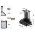 thumbnail image 2 of ZLINE 30 in. Unfinished Wooden Wall Mount Range Hood - Includes 900 CFM Motor, 2 of 9