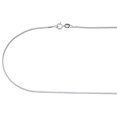 thumbnail image 3 of 10K White Gold 1MM Solid Box Chain Necklace 16" Length, 3 of 9