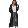 thumbnail image 4 of Women‘s Lightweight Long Sleeve Cardigan Sweaters Irregular Split Open Front Thin Knit Sweater with Pockets, 4 of 4