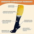 thumbnail image 3 of Compression stockings for men and women, 3 pairs of support socks, 3 of 5