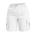 thumbnail image 6 of Aoiroe Women's Lightweight Mid Rise Hiking Shorts Stretch for Athletic Summer Travel Outdoor Golf with Pockets White 2XL, 6 of 6