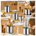 thumbnail image 2 of Stainless Steel Pasta Pot, Multi-pot With Strainer, Multi-purpose Soup Pot Frying Pot, Pasta Strainer with Handle, Spaghetti Cooker Steamer Stock Pot with Lid, 2 of 9