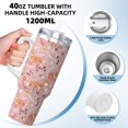 thumbnail image 3 of Fotbe Beautiful Fox Pattern 40oz Ice Bully With Handle And Straw Stainless Steel Vacuum Insulated Cup And 2 In 1 Straw Lid, 3 of 8