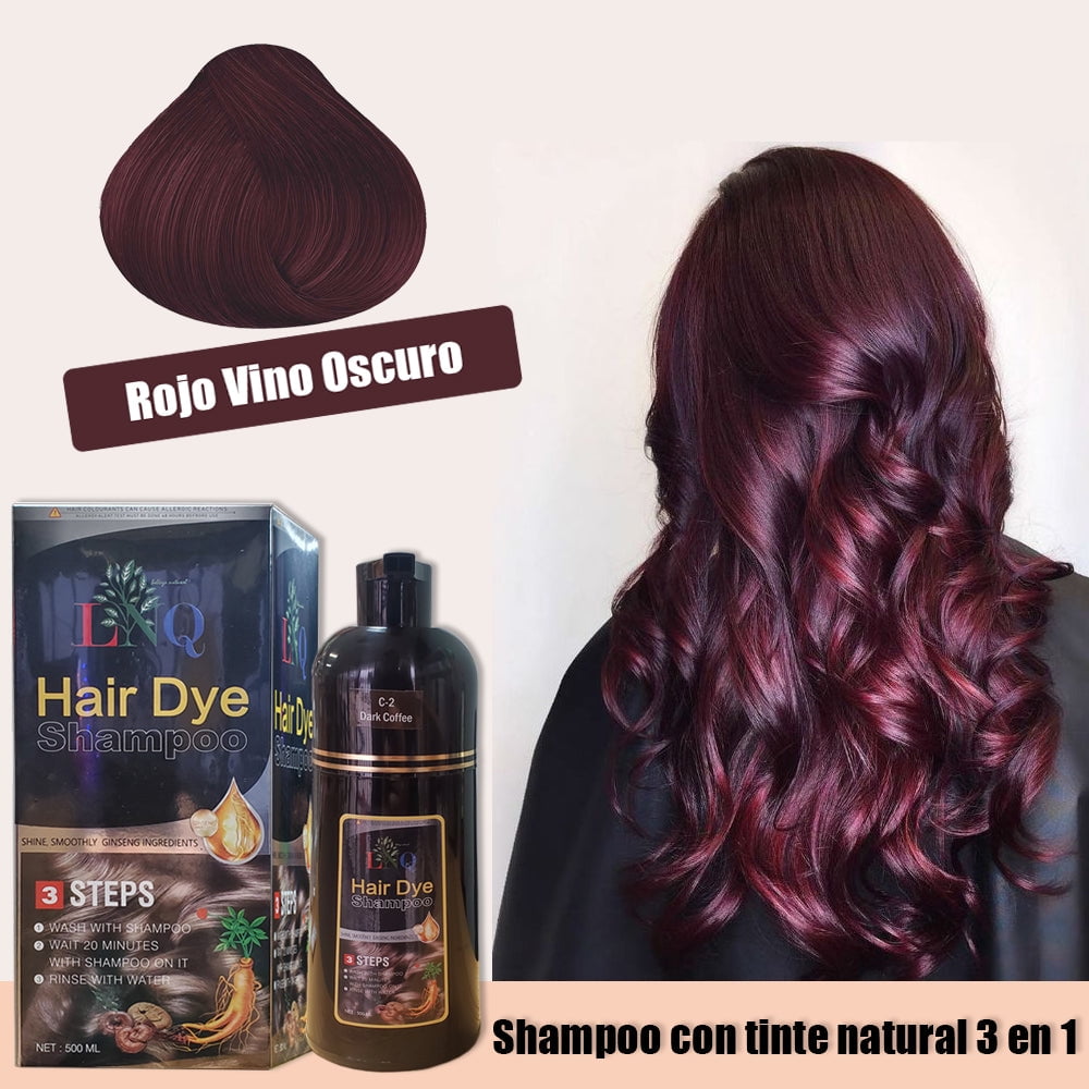 3-in-1 Natural Dye Shampoo - Quick and Easy Hair Coloring - Natural,  Non-Toxic Ingredients - No Harsh Chemicals or Expensive Salon Visits -  