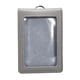 thumbnail image 4 of Funda para tarjetas con porta credencial, suave, reutilizable, con ventana transparente, tipo vertical Gris, 4 of 9