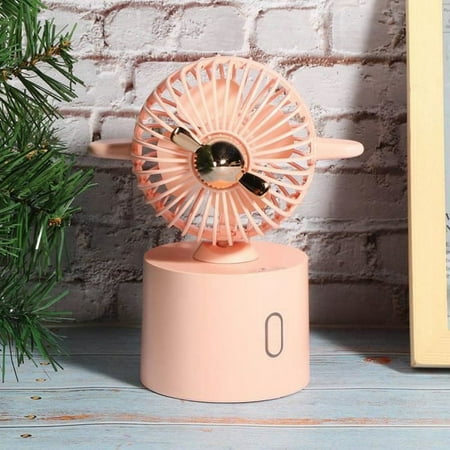 

Household Products Mini Portable Desk Fan Usb Charging Innovative Airplane Shape For Home Office(Pink)