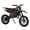 Red, variant on 49cc Kids Dirt Bike, 2-Stroke Gas Powered Mini Motorcycle with Front & Rear Disc Brakes, 10" Off-Road Tires, Pull Start, Shock Absorption, Soft Seat Cushion, Blue
