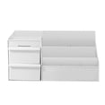 thumbnail image 1 of Organizador de escritorio para maquillaje, caja de almacenamiento de cosméticos con cajón, tocador elegante y chic, almacenamiento de encimera para cosméticos, se adapta a pinceles, sombras, 1 of 5