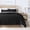 Black, variant on Sprout Green Twin Size Quilt Set - Soft Microfiber Bedspread with 1 Sham, Lightweight & All-Season Geometric Coverlet for Cozy Bedding