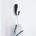 thumbnail image 2 of Ganchos de pared resistentes Destyer, de metal negro, 10 unidades, 2 of 8