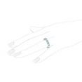 thumbnail image 3 of Princess Channel-Set Diamond and Aquamarine Ring Band 14K White Gold, 3 of 3