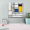 thumbnail image 4 of Epic Graffiti 'Mondrian NFT3' by Epic Portfolio, Giclee Canvas Wall Art, 12"x12", 4 of 8