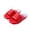 Red, variant on Cute Bear Pattern Cloud Slides, Thick Sole Anti- EVA Slippers for Shower, Bedroom, Comfort Sandals for Women/Men