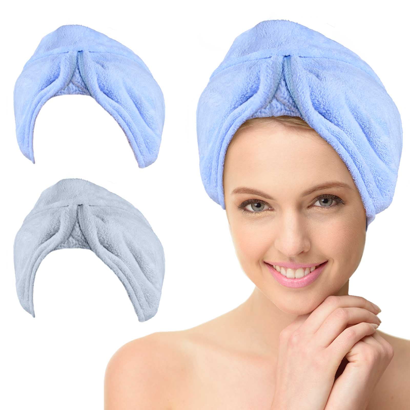 Buy BathWe Ultra Plush Microfiber Hair Towel Wrap for Women, 2 Pack