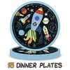 Outer Space Party Supplies for 16 - Large Plates, Napkins, Cups, Hanging Banner, Cone Hats, Table Centerpieces, Great for Birthday Party Decorative and Tableware