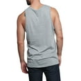 thumbnail image 7 of G-Style USA Men's Straight Hem Long Length Tank Top TT60 - Gray - Small, 7 of 7
