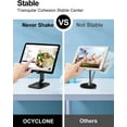 thumbnail image 5 of OCYCLONE Phone Stand for Desk, Adjustable Height & Angle, Foldable & Portable Tablet Holder, Compatible with 4-11" iPhone, iPad, Samsung - Ergonomic for Watching, Gaming, Reading (Black), 5 of 9