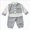 P22-Grey, variant on Toddler Boy Clothes Long Sleeve T-Shirt Tops Sweatsuit Pants Sets Fall Winter Baby Boy Clothes 18-24 Months