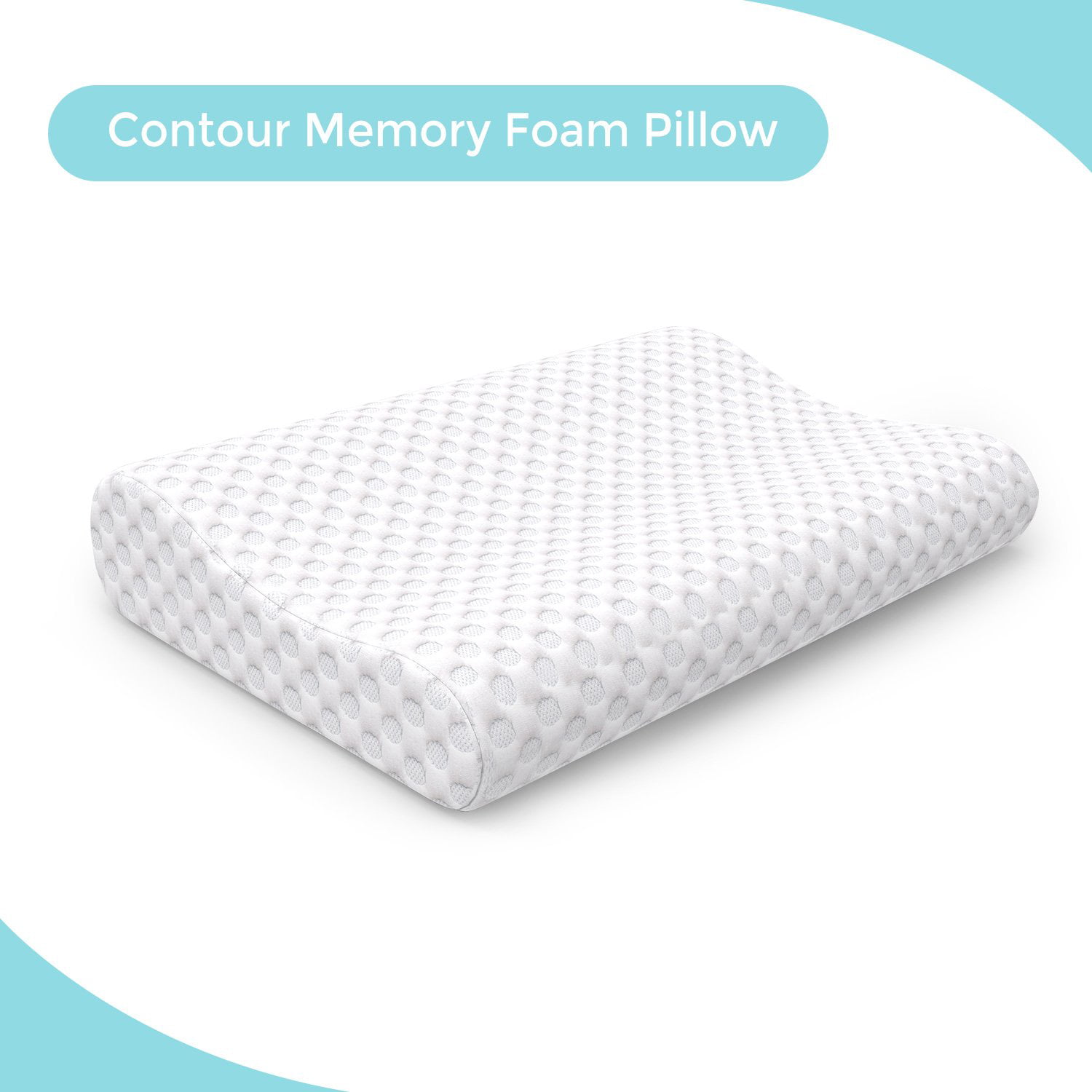 Contour Memory Foam Cooling Gel Pillow Orthopaedic Firm Head Neck Back Support 
