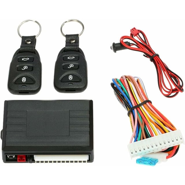 Universal car central locking remote control kit with keyless entry and trunk release button