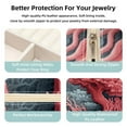 thumbnail image 3 of Coral Travel Portable Square Decorative Box Jewelry Stand: All-in-One Earring Holder, Ring Keeper, Necklace & Bracelet Organizer - Storage Box for Girls and Women, 3 of 6