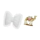 thumbnail image 5 of Lindo cojín de lazo con forma de lazo, figura decorativa de escritorio, estatua de animal de resina, adorno coleccionable con material suave, adecuado, 5 of 8