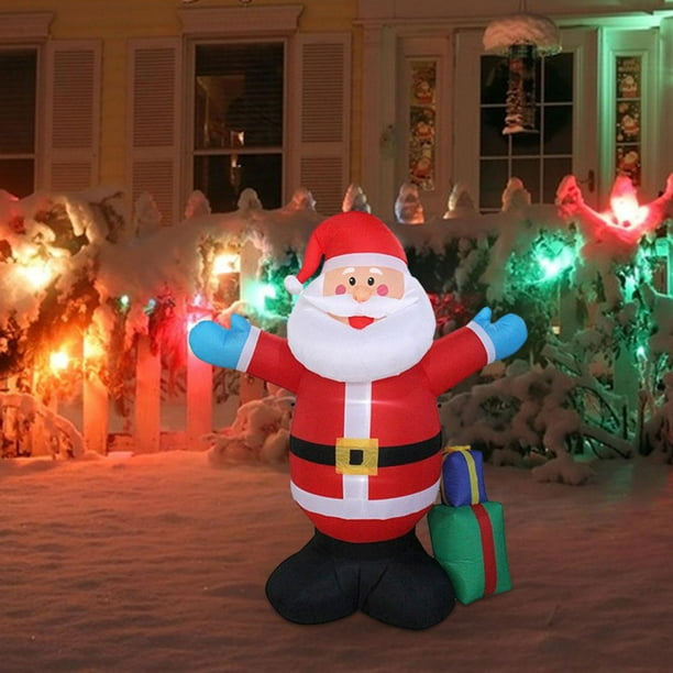 Decoraciones navideñas inflables Decoración navideña Resplandor Novedad Decoración al aire libre Adornos navideños para decoración de vacaciones en el Estilo F Macarena Accesorios inflables al aire libre