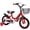 Red, variant on 12 inch Kids Bike with Training Wheels, Children Bike with Adjustable Handlebar, Kids Bicycle for Boys Girls Toddlers Age 3-5, 2-in-1 Red Toddler Bike