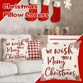 1PC Home Christmas Pillow Covers Pillowcase Decorative Snowflake Letter
